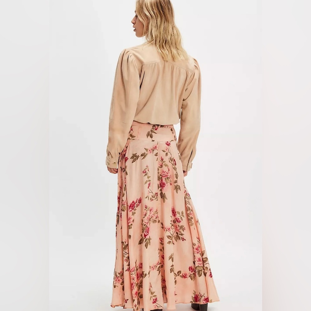 Free People Rowan Maxi Skirt - Falling Floral, SMALL NWT - Picture 2 of 7